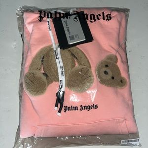 Palm Angel bear Hoodie Pink